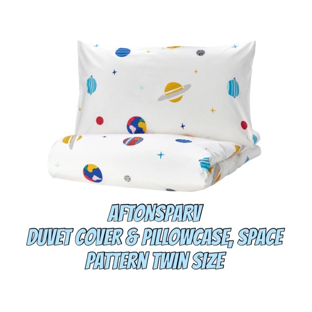 AFTONSPARV Space Pattern Duvet Cover & Pillowcase Twin
